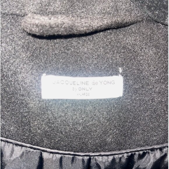 Women's Black US XL Jacqueline de Young by Only Wool coat - Picture 5 of 7